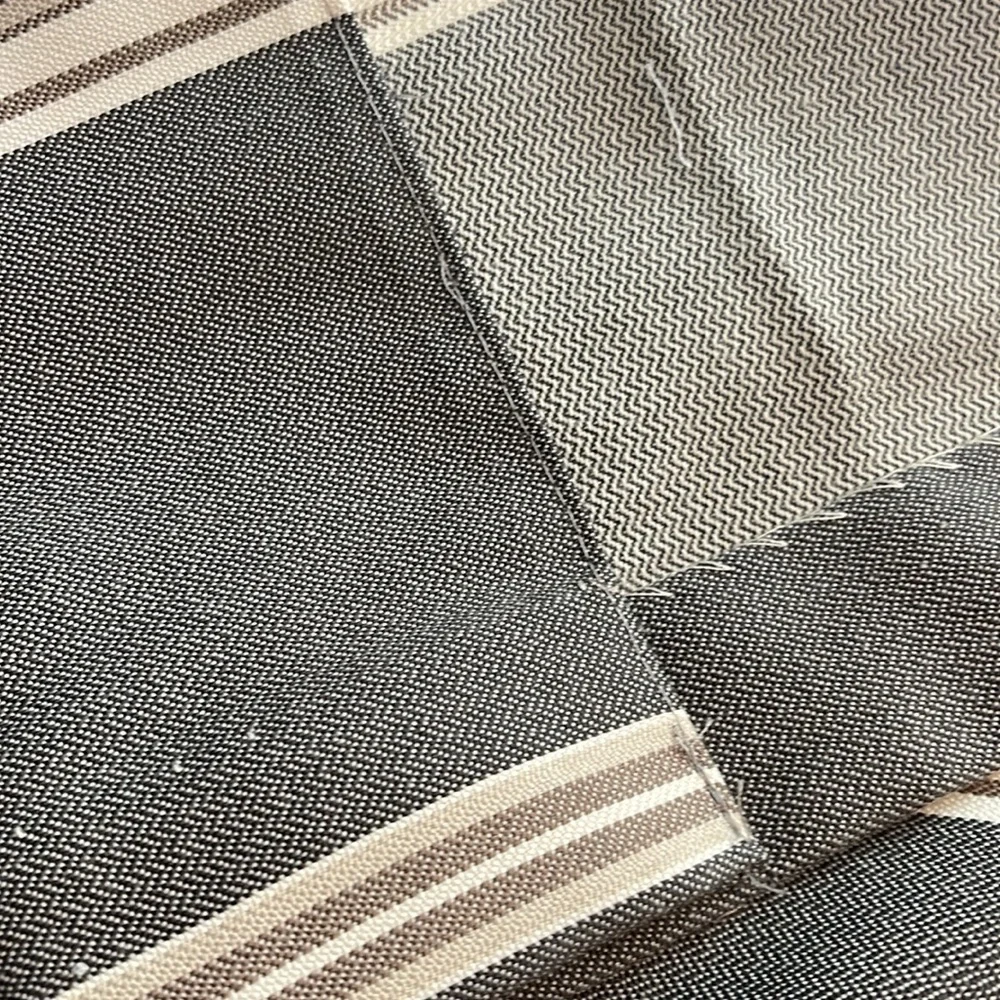Pair of curtain panels stripes neutrals